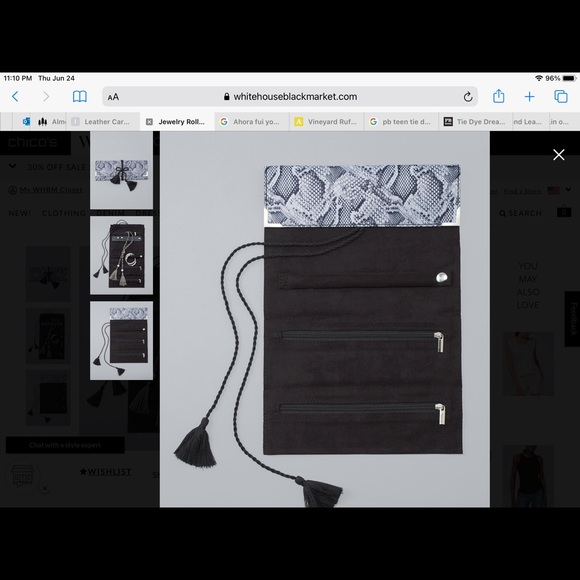 WHBM jewelry roll…so perfect! - Picture 2 of 4